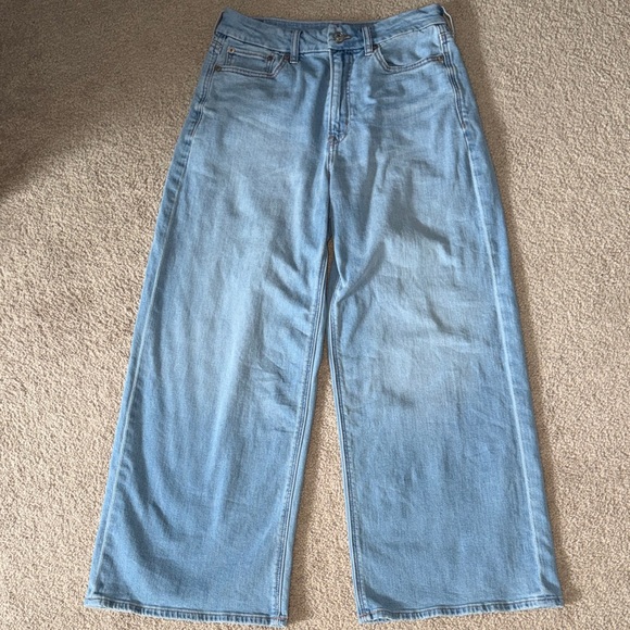 American Eagle Outfitters Denim - American Eagle Light Blue Baggy Wide-Leg Women Jeans